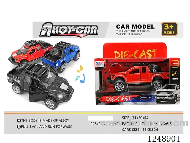 1:32 pull back alloy car W L/M included battery