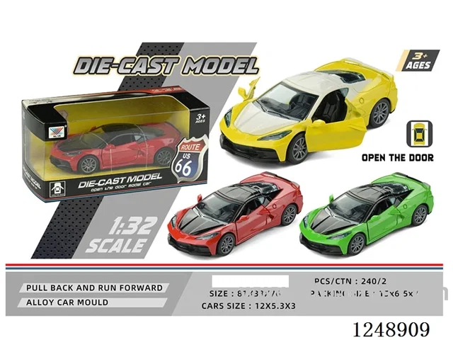1:32 pull back alloy car