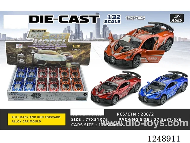 1:32 pull back alloy car 12PCS