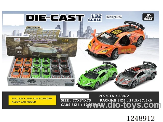 1:32 pull back alloy car 12PCS