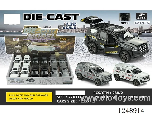 1:32 pull back alloy car 12PCS