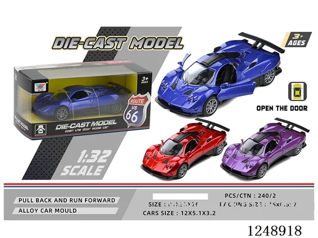 1:32 pull back alloy car