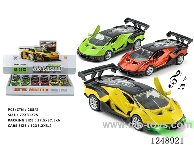 1:32 pull back alloy car W L/M included battery 12PCS