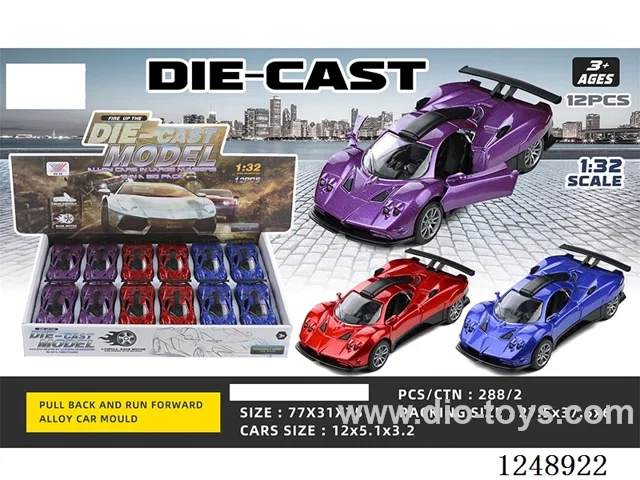 1:32 pull back alloy car 12PCS