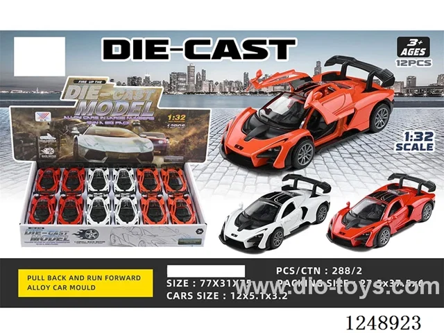 1:32 pull back alloy car 12PCS