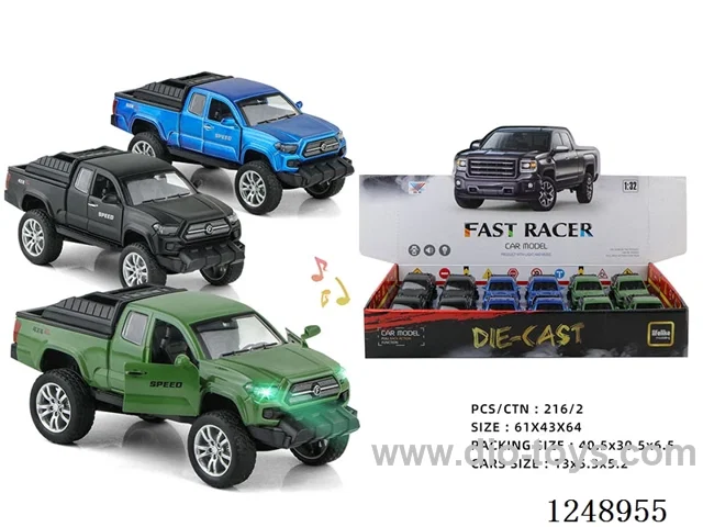 1:32 pull back alloy car W L/M included battery 12PCS