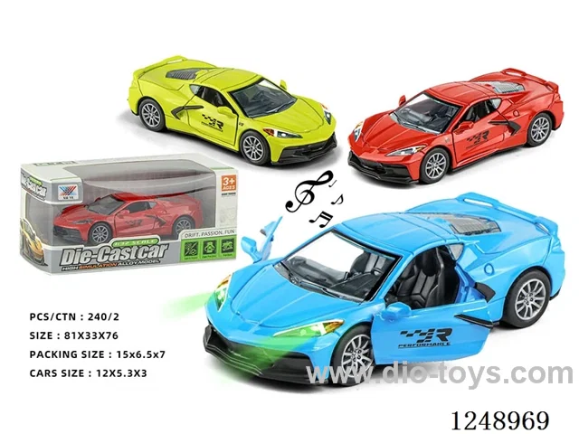 1:32 pull back alloy car W L/M included battery