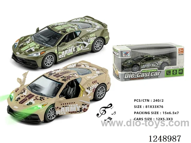 1:32 pull back alloy car W L/M included battery