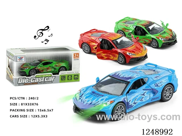1:32 pull back alloy car W L/M included battery