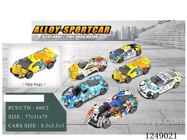 1:50 pull back alloy car