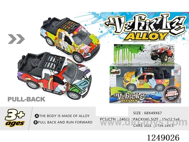 1:40 pull back alloy car