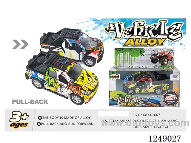 1:40 pull back alloy car