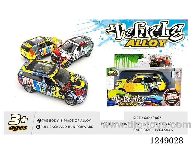 1:36 pull back alloy car