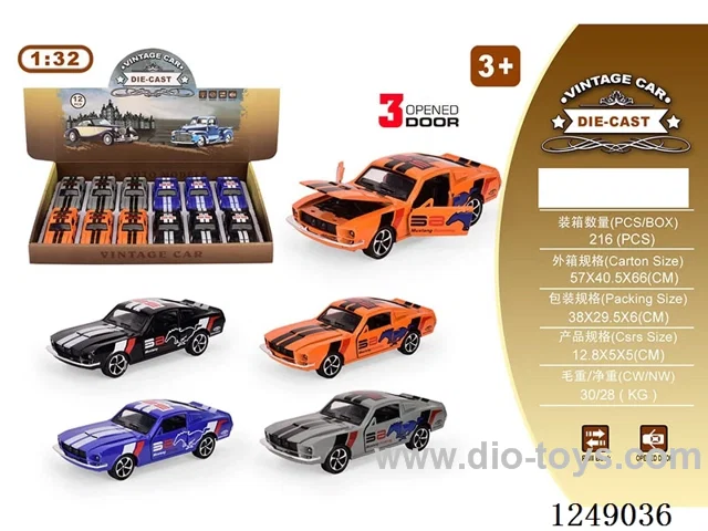 1:32 pull back alloy car 12PCS