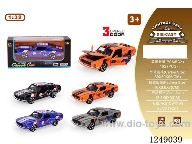 1:32 pull back alloy car W L/M included battery
