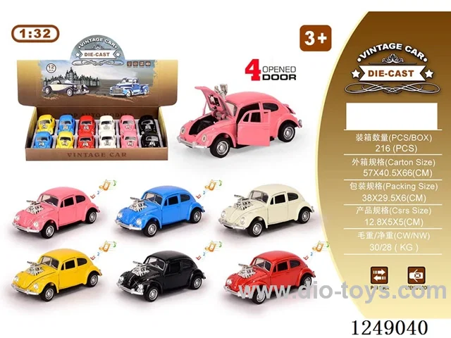 1:32 pull back alloy car 12PCS
