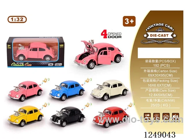 1:32 pull back alloy car W L/M included battery