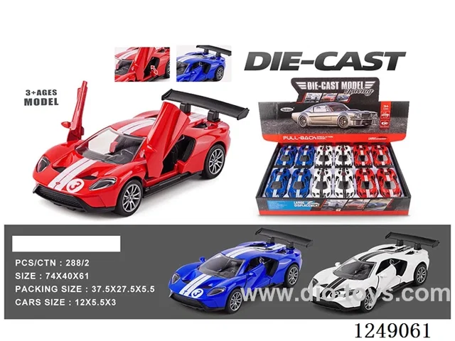 1：32 pull back alloy car 12PCS