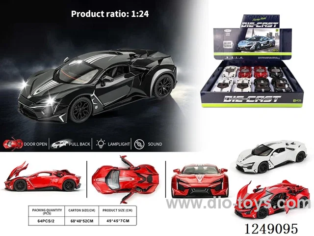1：24 pull back alloy car W L/M