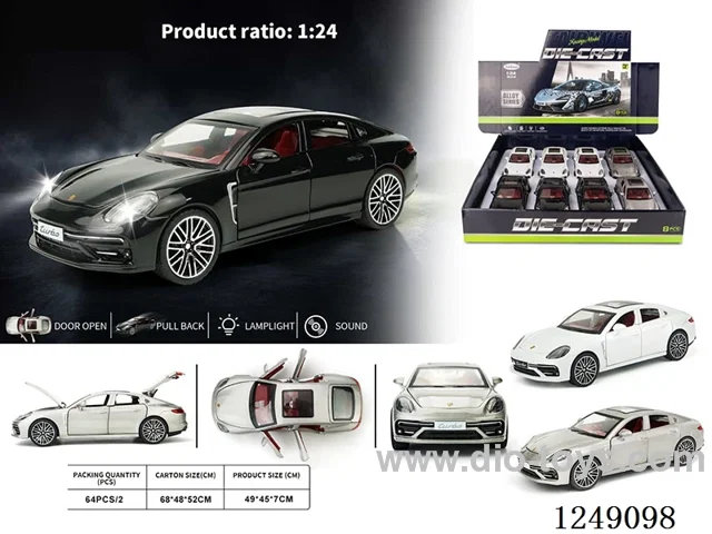 1：24 pull back alloy car W L/M