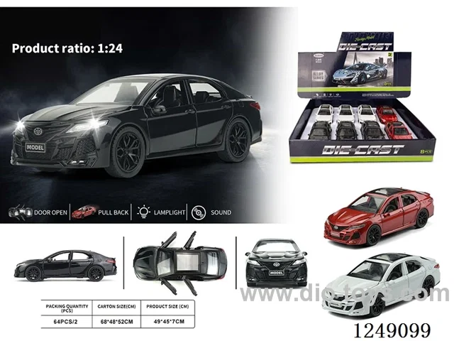 1：24 pull back alloy car W L/M