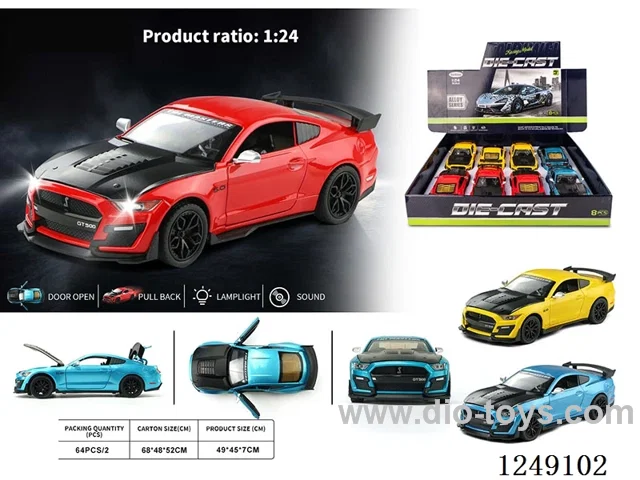 1：24 pull back alloy car W L/M