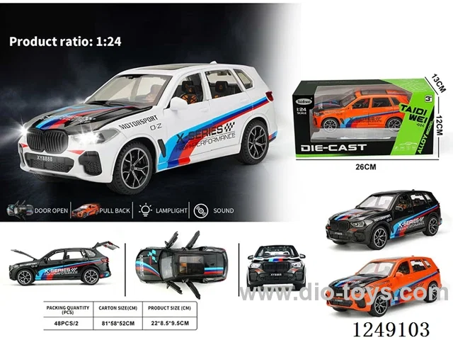 1：24 pull back alloy car W L/M