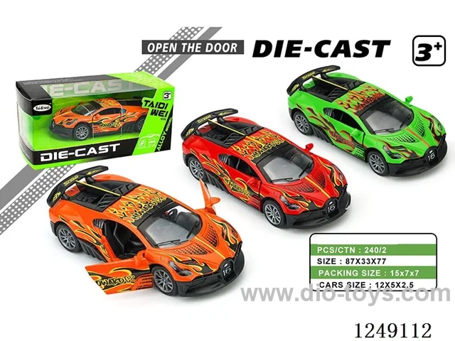 12CM pull back alloy car