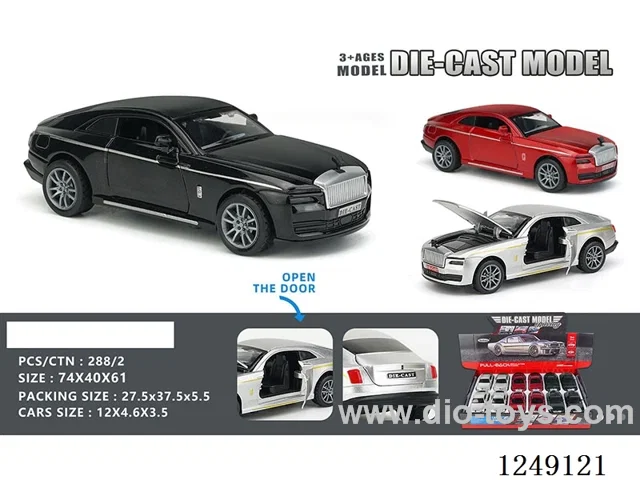 1：32 pull back alloy car 12PCS
