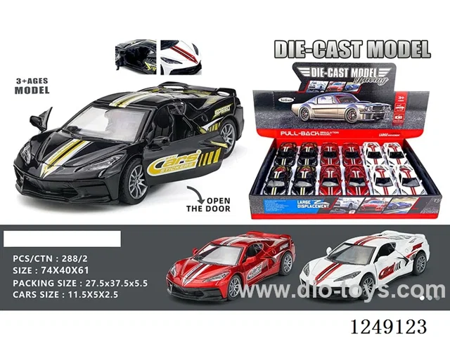1：32 pull back alloy car 12PCS