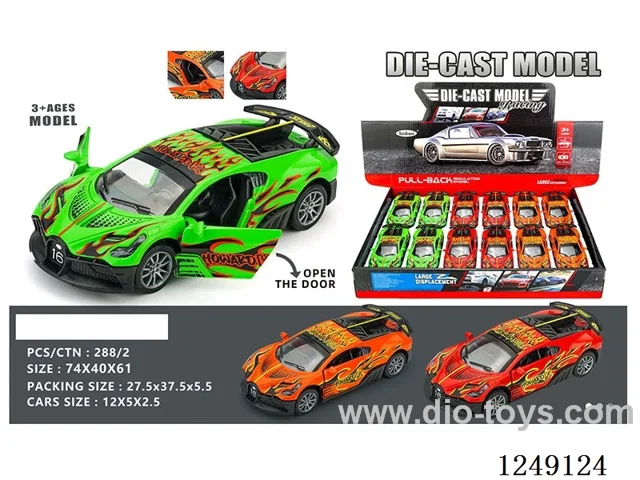 1：32 pull back alloy car 12PCS