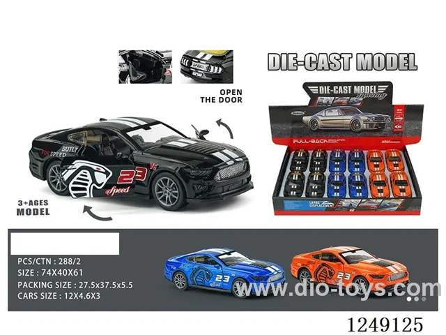 12CM pull back alloy car 12PCS