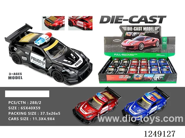 1：36  pull back alloy car 12PCS