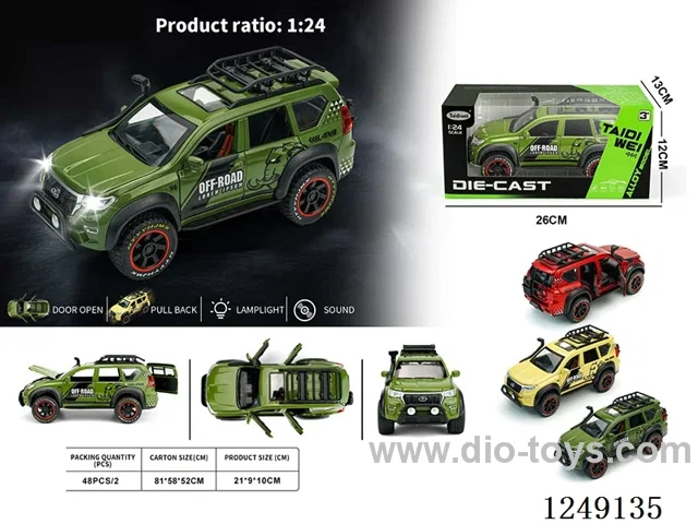 1：24 pull back alloy car W L/M