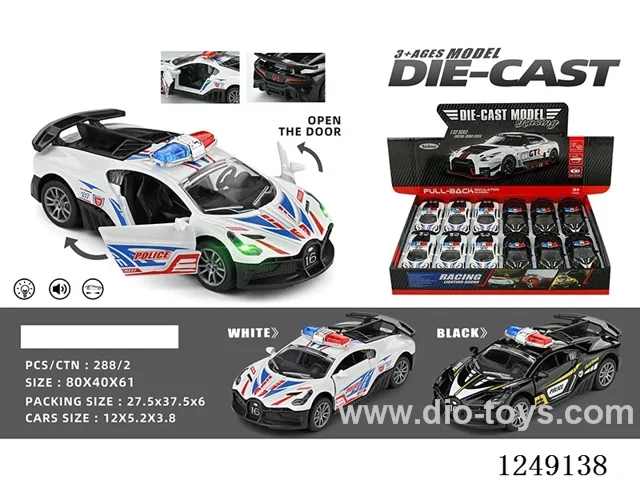 1：32 pull back alloy car W L/M 12PCS