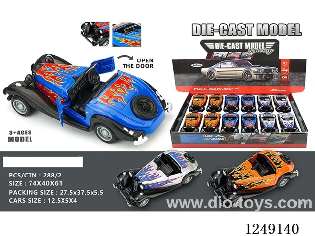 1：32 pull back alloy car 12PCS