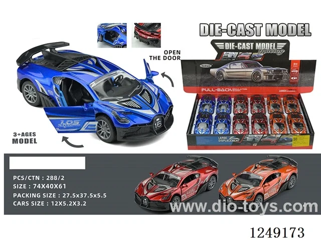 1：32 pull back alloy car 12PCS