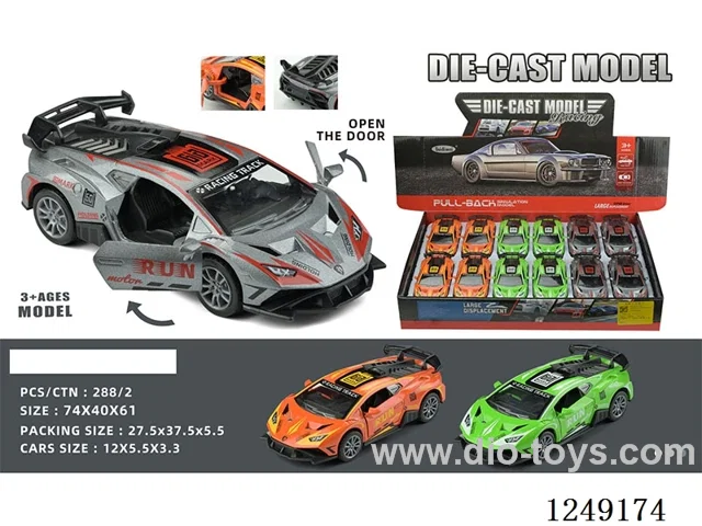 1：32 pull back alloy car 12PCS