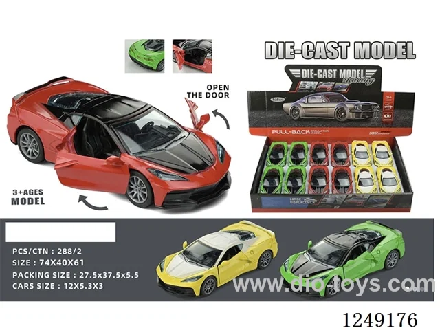 1：32 pull back alloy car 12PCS
