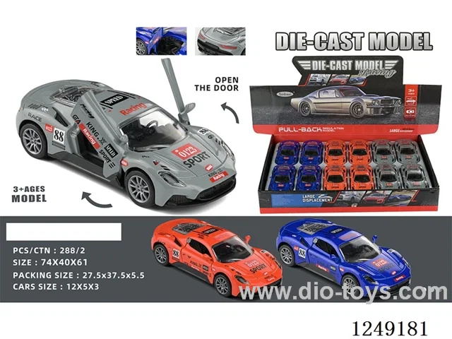 1：32 pull back alloy car 12PCS