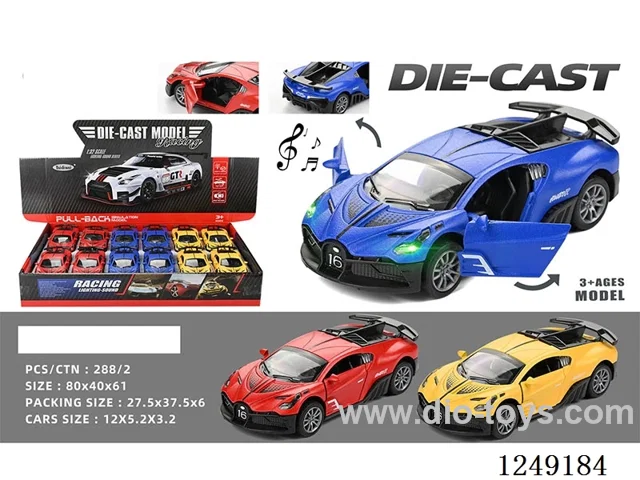 1：32 pull back alloy car W L/M 12PCS not included battery