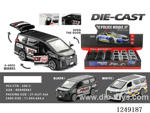 1：32 pull back alloy car 12PCS not included battery