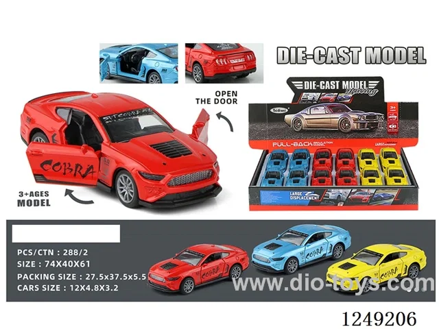 1：32 pull back alloy car 12PCS