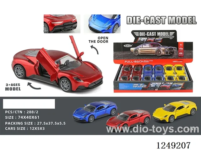 1：32 pull back alloy car 12PCS