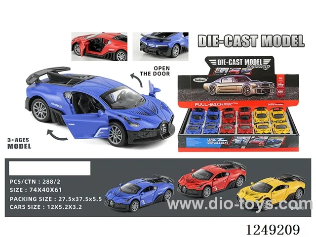 1：32 pull back alloy car 12PCS