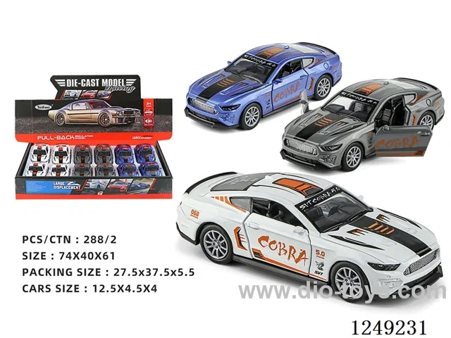 1：32 pull back alloy car 12PCS