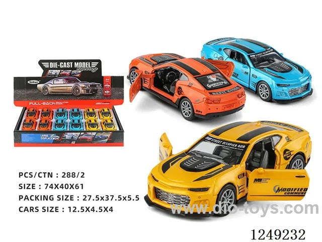 1：32 pull back alloy car 12PCS