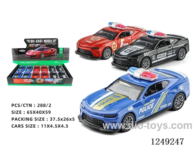 1：36  pull back alloy car 12PCS