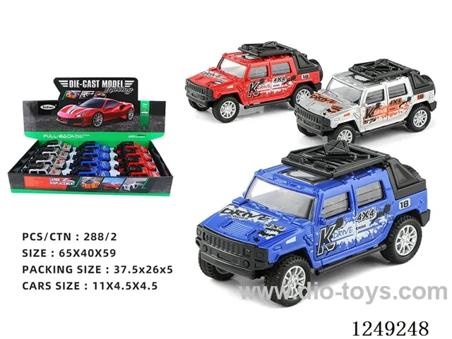 1：36  pull back alloy car 12PCS