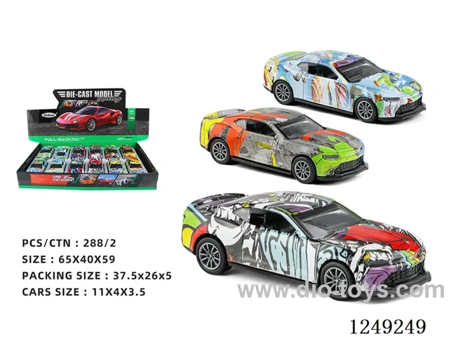 1：36  pull back alloy car 12PCS